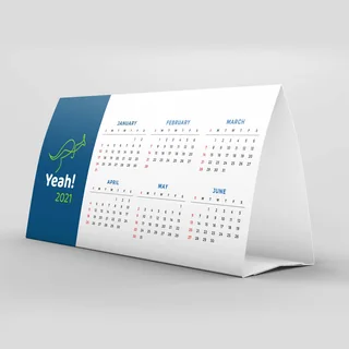 Calendário Prisma — Calendário prisma de 21 × 11 cm personalizado