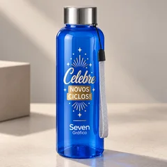 Garrafa Inox — Garrafa em inox de 750 ml, tampa rosqueável e alça