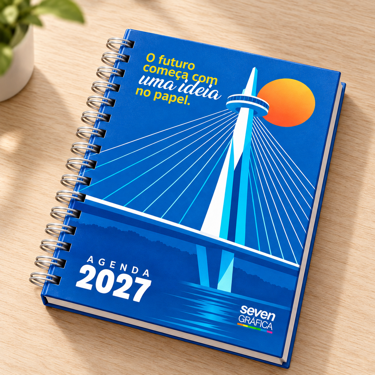 Capa azul da Agenda 2027 — Miolo Clássico